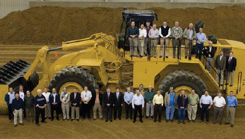 Management from the Vecellio Group and subsidiaries, including Vecellio & Grogan, visited Caterpillars Illinois demonstration center recently to review new equipment.
