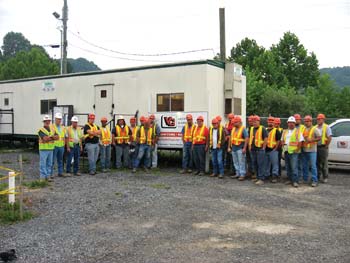 In Virginia City, Va., crews have stayed safe on V&Gs site work for a new power plant.