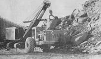 V&G crews build a nine-mile section of Route 16 between Welch and Pine­ville, W. Va., circa 1948.